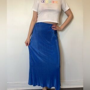 Princess Polly Vibrant Blue Maxi Skirt in size 4 (small)